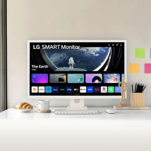 [엘지전자] LG 32SR50F 스마트모니터 IPS 내장스피커 WebOS23 USB미디어단자