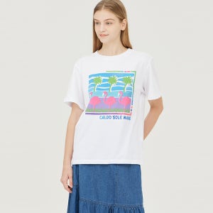 [베네통] 비딩 티셔츠 BATS03441WH