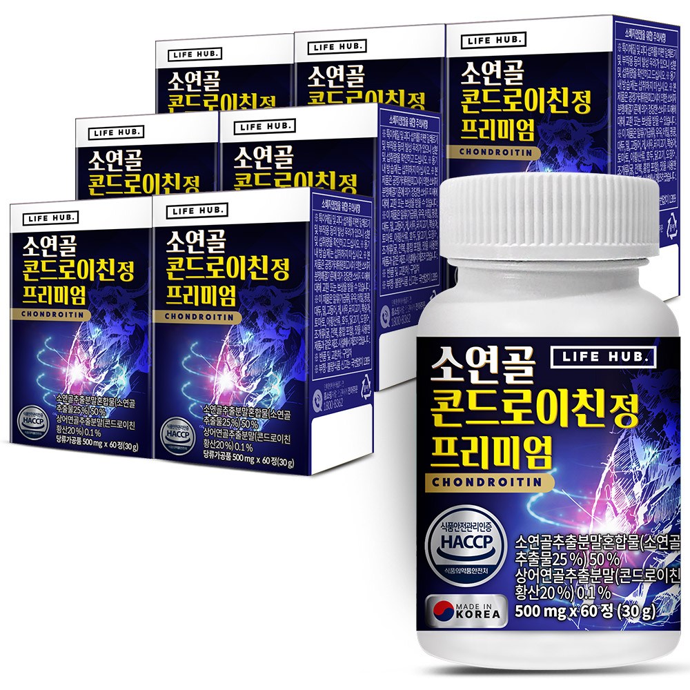 <b>라이프허브</b> 소연골 콘드로이친 정 프리미엄  7개  60정