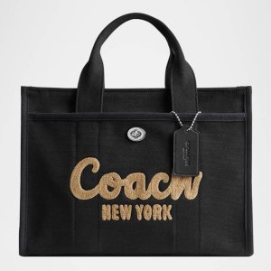 코치 카고 토트백 캔버스 블랙 CP158 LHBLK BLACK