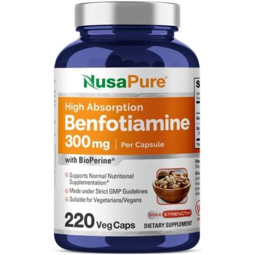 누사퓨어 <b>벤포티아민</b> 효능 <b>300mg</b> 220캡슐