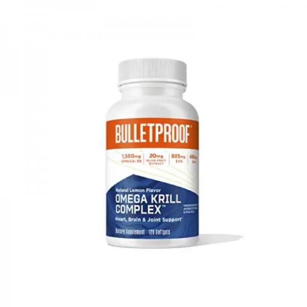 Omega Krill Complex Omega-3 피시오일 GLA 올리브<b>추출물</b> 120 겔 Astaxanthin Bulletproof