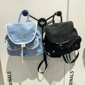 아디다스 나일론 투포켓 시티 백팩 블랙 블루 2컬러