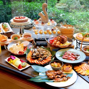 타이베이 메리어트 호텔-가든 키친-MRT 지안난 로드 역-뷔페