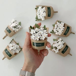 [종이꽃] 봄맞이 조화 프리저브드플라워 축하 미니꽃다발, stroubail [스트로바일]