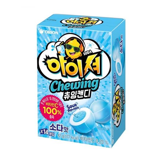 아이셔 츄잉캔디 6개 청사과 소다 신젤리 맛있는 잠깨는