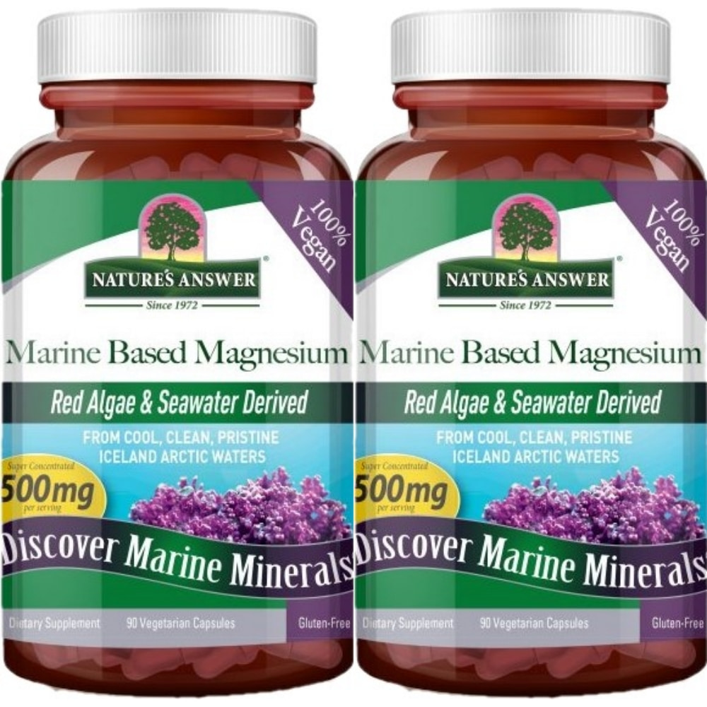 네이처스앤서 해양 <b>마린 베이스드</b> <b>마그네슘</b> 500mg  2개  90정