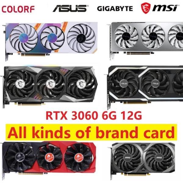 중고 Colorful GeForce RTX 3060 Ti 그래픽 카드, 원 키 오버클럭, 멀티 모드 RGB 조명, 12GB GDDR6 192 비