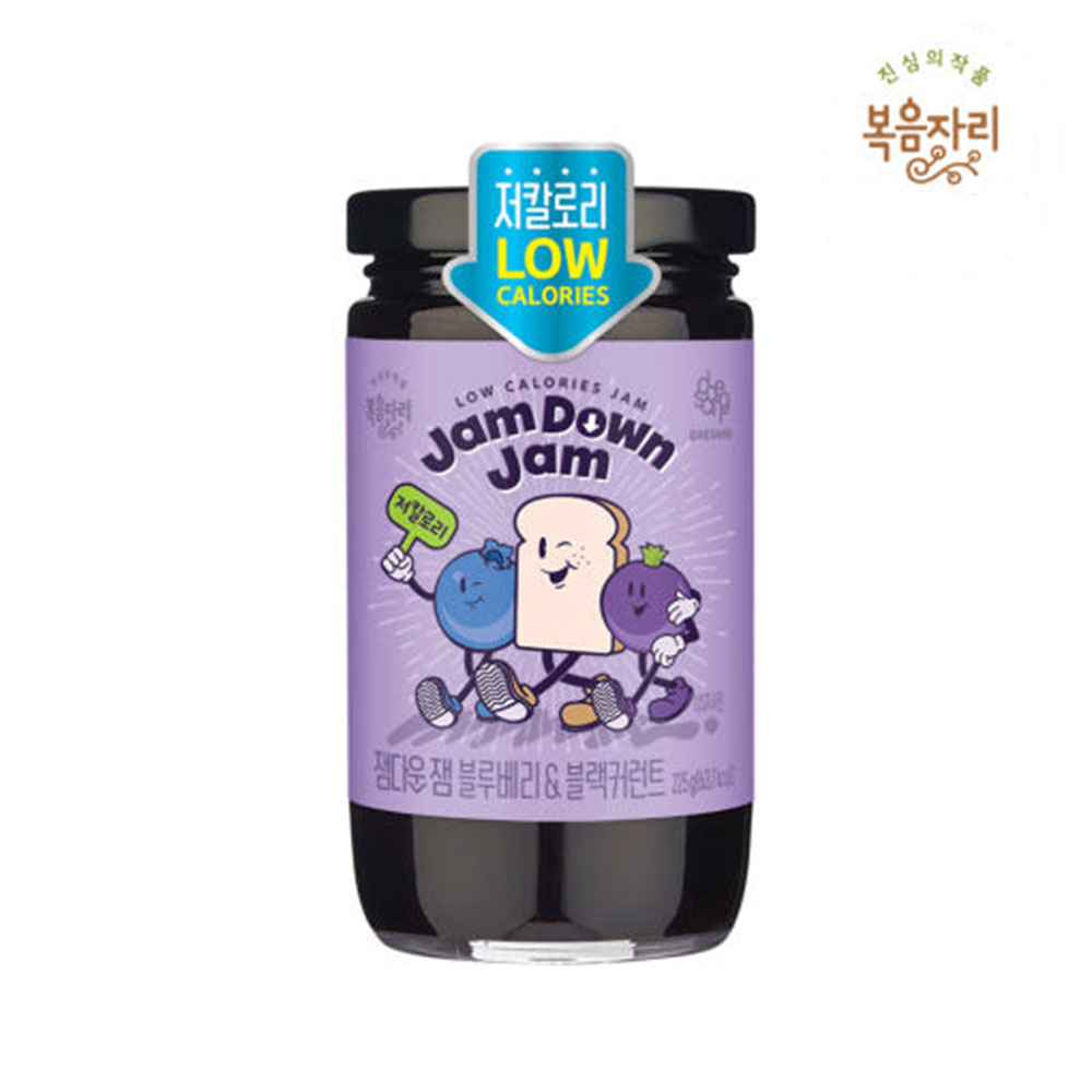 복음자리 저칼로리 잼다운잼 블루베리&블랙커런트 제품 이미지