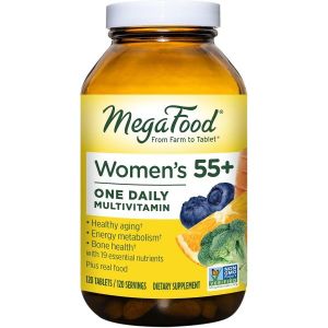 MegaFood Womens 55+ One Daily Multivitamin for Women with Vitamin A Vitamin C  <b>Vitamin E</b> for <b>optima</b>