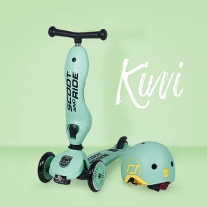 스쿳앤라이드 유아킥보드 킥1 키위+키위헬멧S 세트