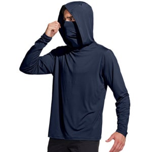 테슬라 하이퍼드라이 자외선차단 후드 마스크 티셔츠