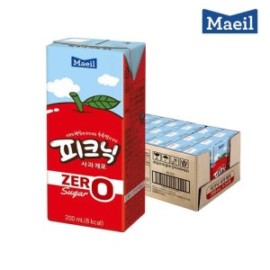 매일유업 [비밀할인] 매일 피크닉제로 사과 200ml 24팩