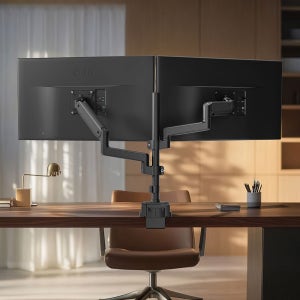 카멜마운트 듀얼 벽면 밀착형 폴타입 모니터 모니터암 거치대 CMA2V