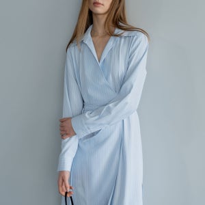 [드팜므] [24FW]TIMELESS STRIPE SHIRT DRESS