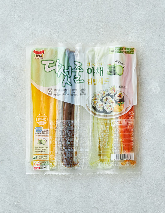 일가집 5줄 야채 김밥 세트 성분 분석