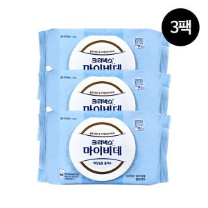 크리넥스 마이비데 클린케어 화장실용 물티슈 캡형 46매 x 3팩