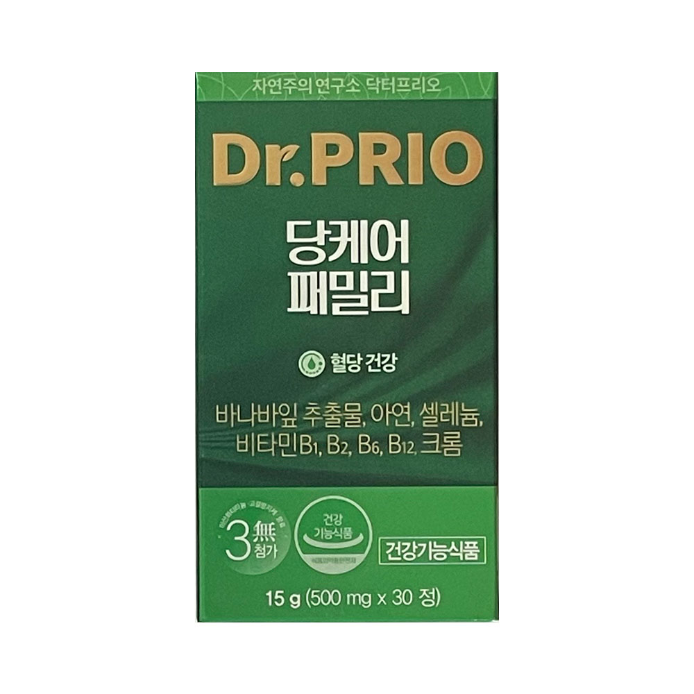 <b>닥터프리오</b> 당케어 패밀리 500mg x 30정