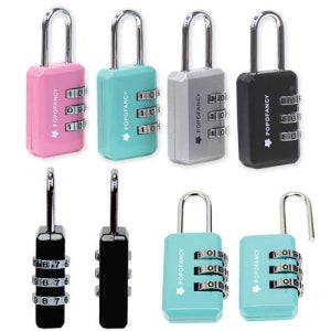 포포팬시 미니 3 다이얼 자물쇠 4개