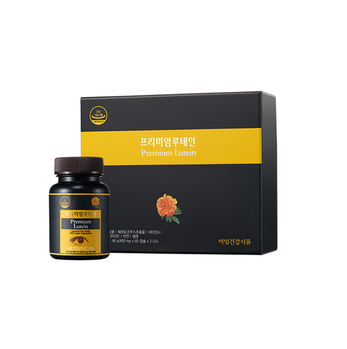알로에<b>마임</b> 프리미엄 루테인 48g(400 mg x 60캡슐 x 2통) 2개월분