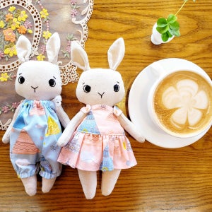 벨라와 오레오 토끼 인형 (핑크색 세트), Atadolls & Minajew