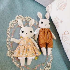 벨라와 오레오 토끼 인형 (오렌지색 세트), Atadolls & Minajew