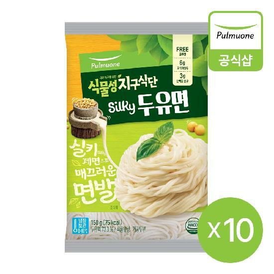 [풀무원] 지구식단 Silky두유면150g 10개