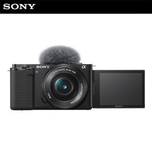 소니 공식대리점 미러리스 브이로그 카메라 ZV-E10L (SELP1650 파워 줌렌즈킷)  블랙