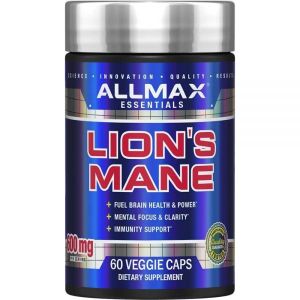 <b>올맥스</b> ALLMAX Lion’S Mane - 60 Veggie Capsules - Advanced Nootropic - 30 Servings