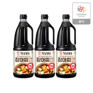 청정원 장아찌 간장소스 1.7L 3병 TV상품