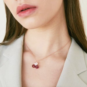 컬러플 스노우볼 바람개비 목걸이(2컬러), luvinball 러빈볼