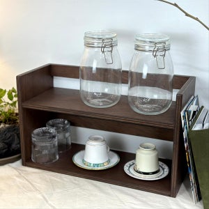 [2단유리잔장] 원목/합판 유리잔장 & 수납장, 45팩토리