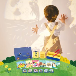 키즈위드 이야기시네마 그림자극장 본체명작세트(본체1 책6 팩6) 수면동화  본체  한국어세트  1개