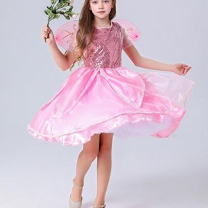 [대여] 핑크 꼬마요정 드레스 코스프레 의상(드레스+날개) 교복 학생복