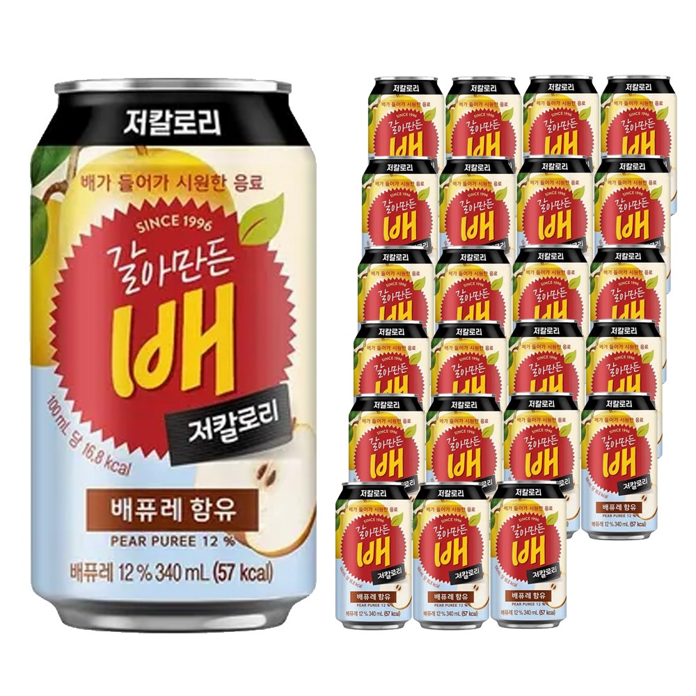 갈아만든 배 저칼로리 340ml 24개 (10,270원) (무료)
