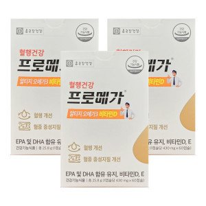 종근당건강 종근당건강 프로메가 알티지 오메가3 비타민D 430mg x 60캡슐 3박스 HI