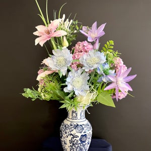 🏺프라하 블루 도자기 화병 센터피스🏺, 휠러앤크리스