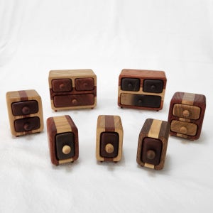 작은 원목 반지케이스&보석상자, 우니우드