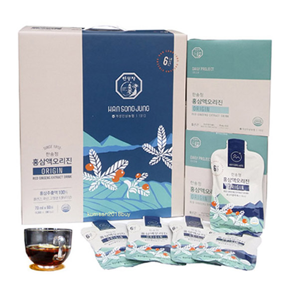 <b>한송정</b> 개성<b>홍삼</b> <b>6년근 홍삼액</b> 오리진 70mlx60포 경기 포천시  1개