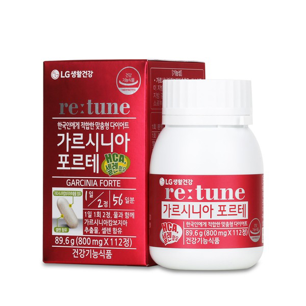 <b>엘지생활건강</b> 가르시니아 포르테 4개월분 체지방 조절  2개  112정