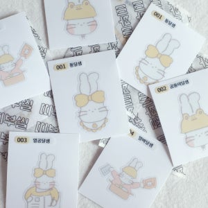 달샘 띠부띠부씰 스티커 ver.1, 통달샘