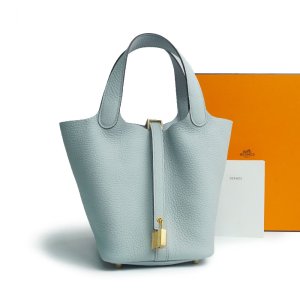 에르메스 피코탄 18 BLEU PALE 금장 끌레망스 풀셋트 선물용 H056289CC08