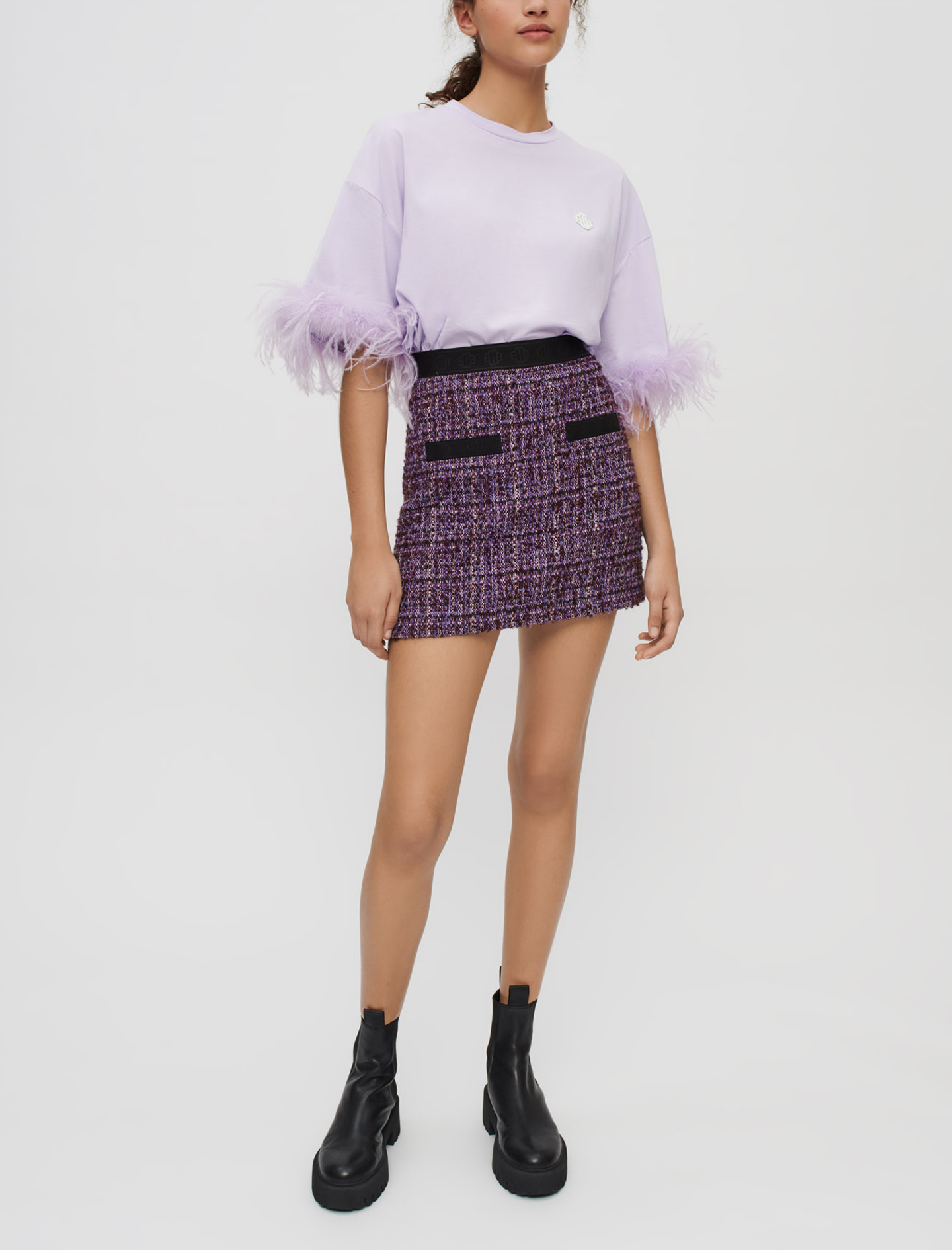 【韓国illio イリオ】Angel lace folded waist skirt StarAngel lace folded waist skirt - illio