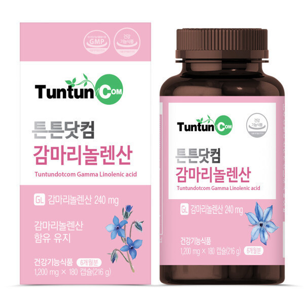 튼튼닷컴 <b>감마리놀렌산</b> (6개월분) 정품 / 보라지유 <b>GLA</b> 240 mg 함유