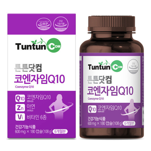 튼튼닷컴 <b>코엔자임 Q10</b> (6개월분) 코<b>큐텐</b> 100 mg 함유 / 복합 8종 건강기능식품