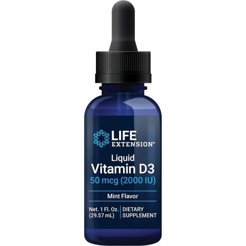 라이프 익스텐션 액상 <b>비타민</b>D3 2000 IU 민트향 29.57 ml Life Extension <b>Liquid Vitamin</b> D3
