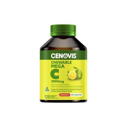Cenovis Chewable Mega <b>Vitamin C 1000mg Lemon Lime</b> 120 Tablets 16570