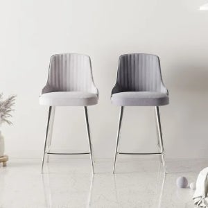 시엘벨벳실버바체어 아일랜드식탁 홈바의자