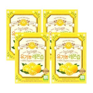 홀베리 제주농장 1일1레몬 유기농 레몬즙 20g x 14개입 4박스 -디카라이프-