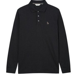 [헤지스 남성] [SOFT COTTON] 차콜 인터록 카라 티셔츠 HZTS4F302CG